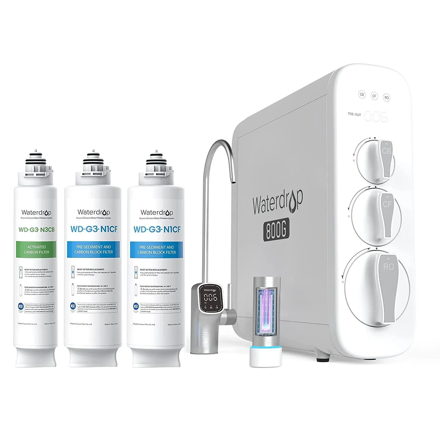 Waterdrop G3P800 Under Sink RO System - Image 10