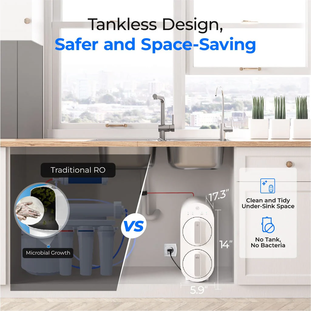 Waterdrop Reverse Osmosis Water Filtration System for Home, G2P600 - Image 4