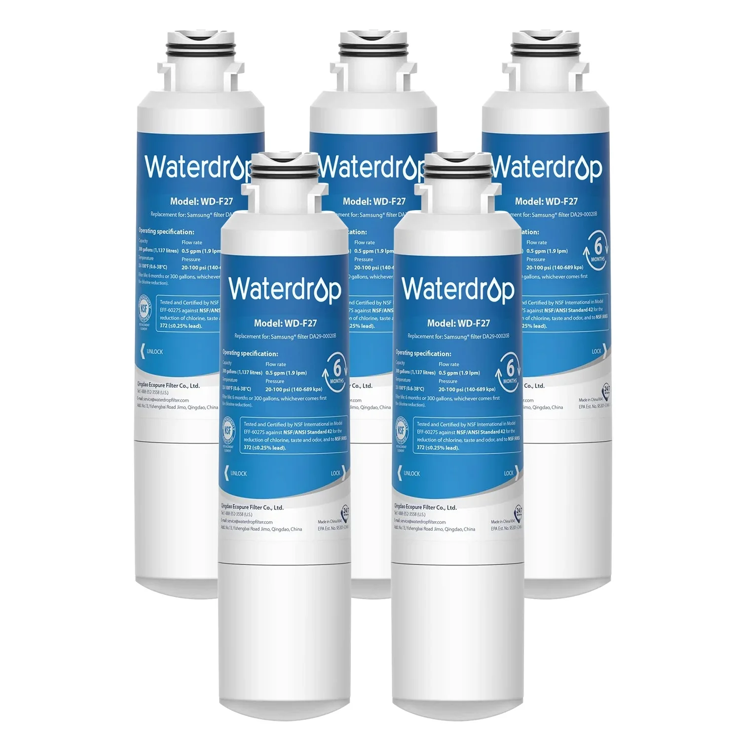 Waterdrop WD-F27 Replacement for Samsung DA29-00020B Refrigerator Filter - Image 8