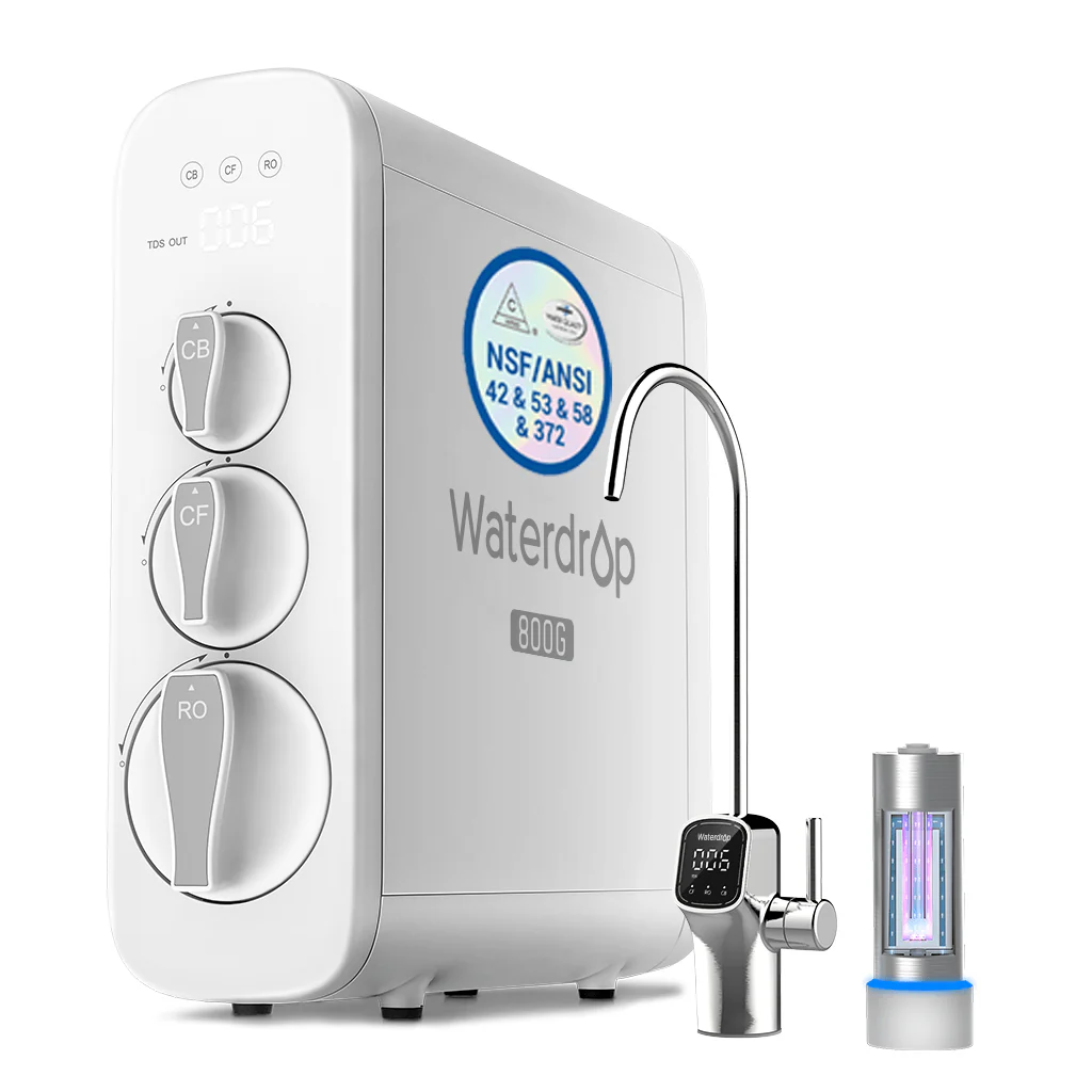 800 GPD Tankless RO System with UV Sterilizing Light - Waterdrop G3P800 - Image 11