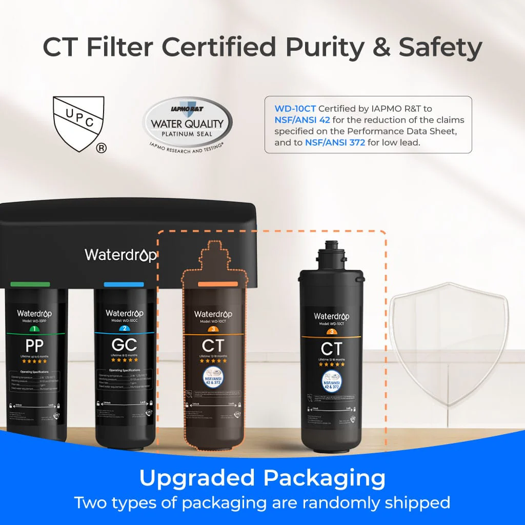 3-stage Under Counter Water Filter System with Dedicated Faucet Waterdrop TSB - Image 5
