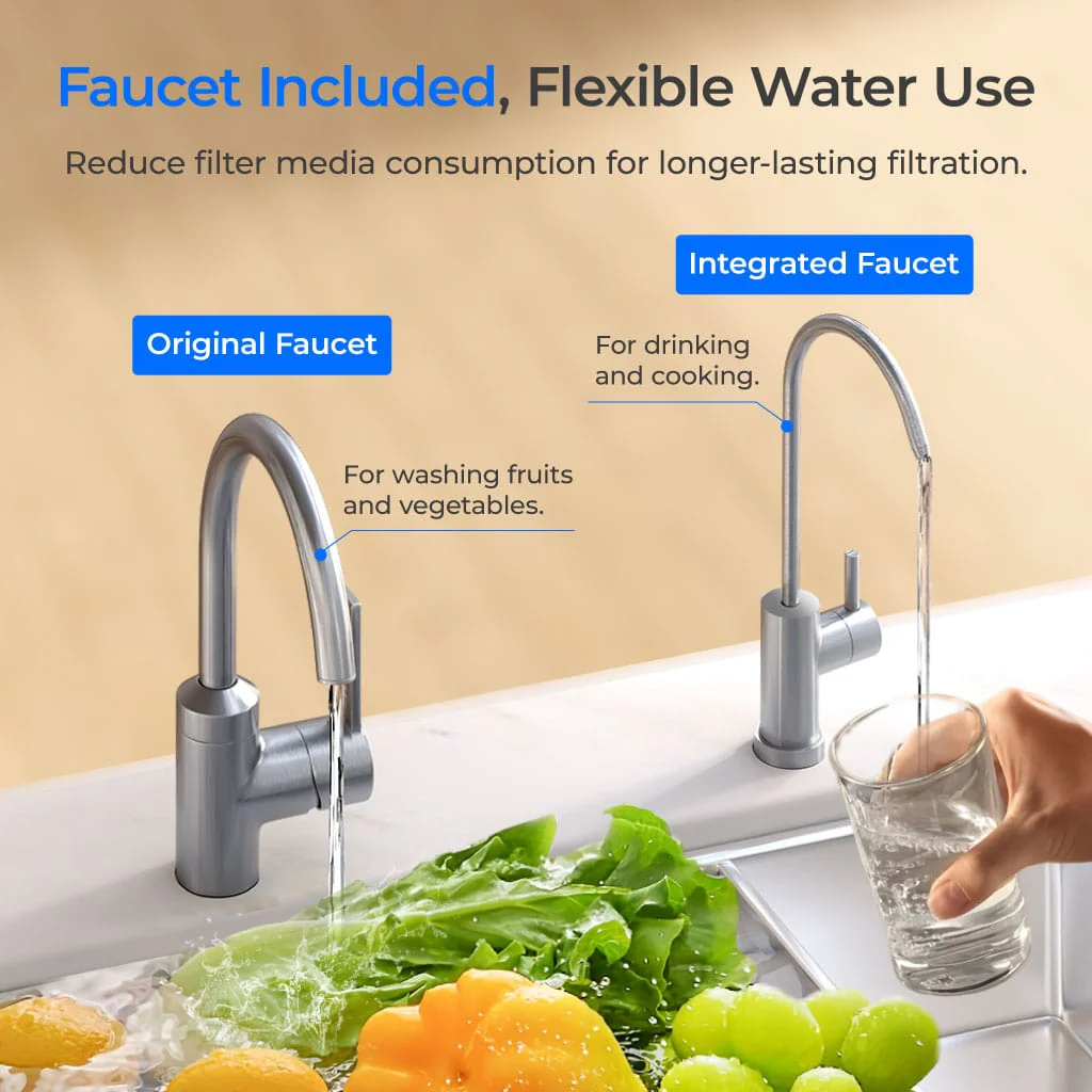 3-stage Under Counter Water Filter System with Dedicated Faucet Waterdrop TSB - Image 6