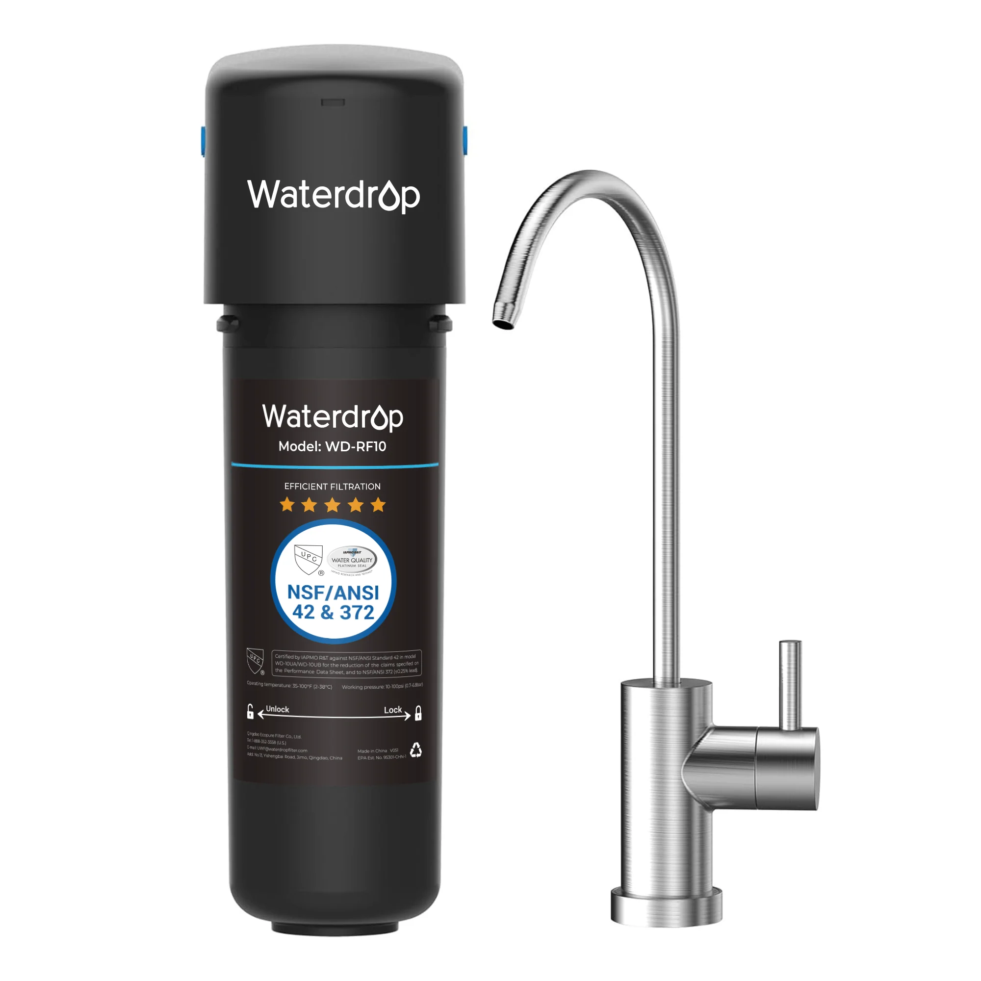 Undersink Water Filtration System With Dedicated Faucet - Image 11
