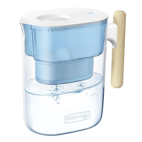 Waterdrop Chubby Pitcher Water Filter with Wooden Handle PT-04 with 1 Filter - Image 7