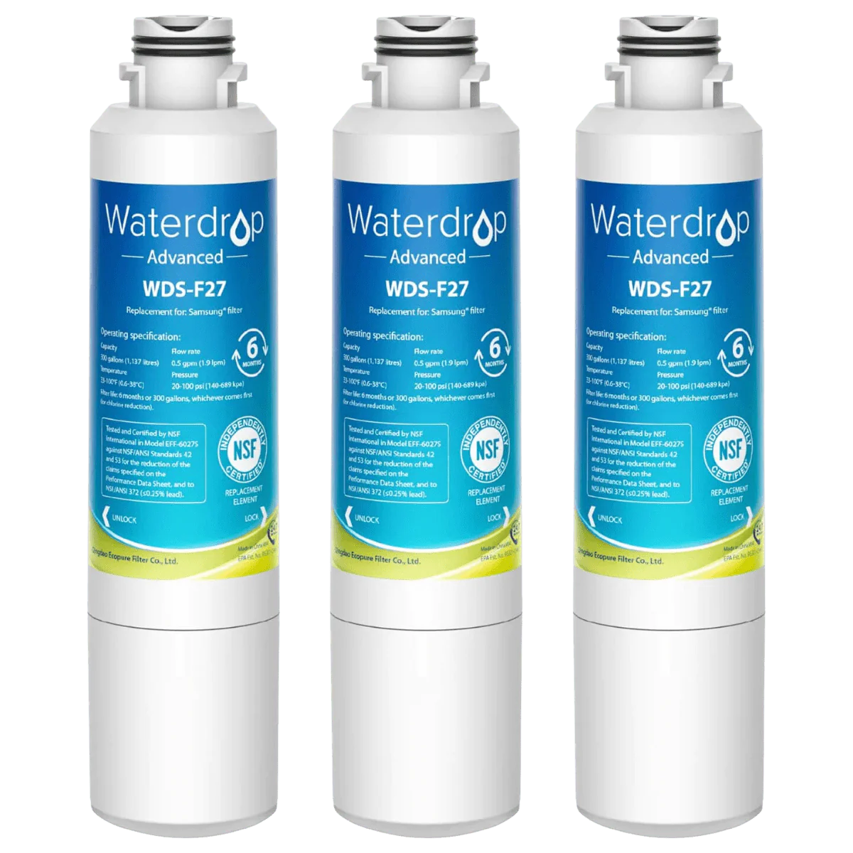 Waterdrop WDS-F27 Replacement for Samsung HAF-CIN/EXP Refrigerator Water Filter - Image 7