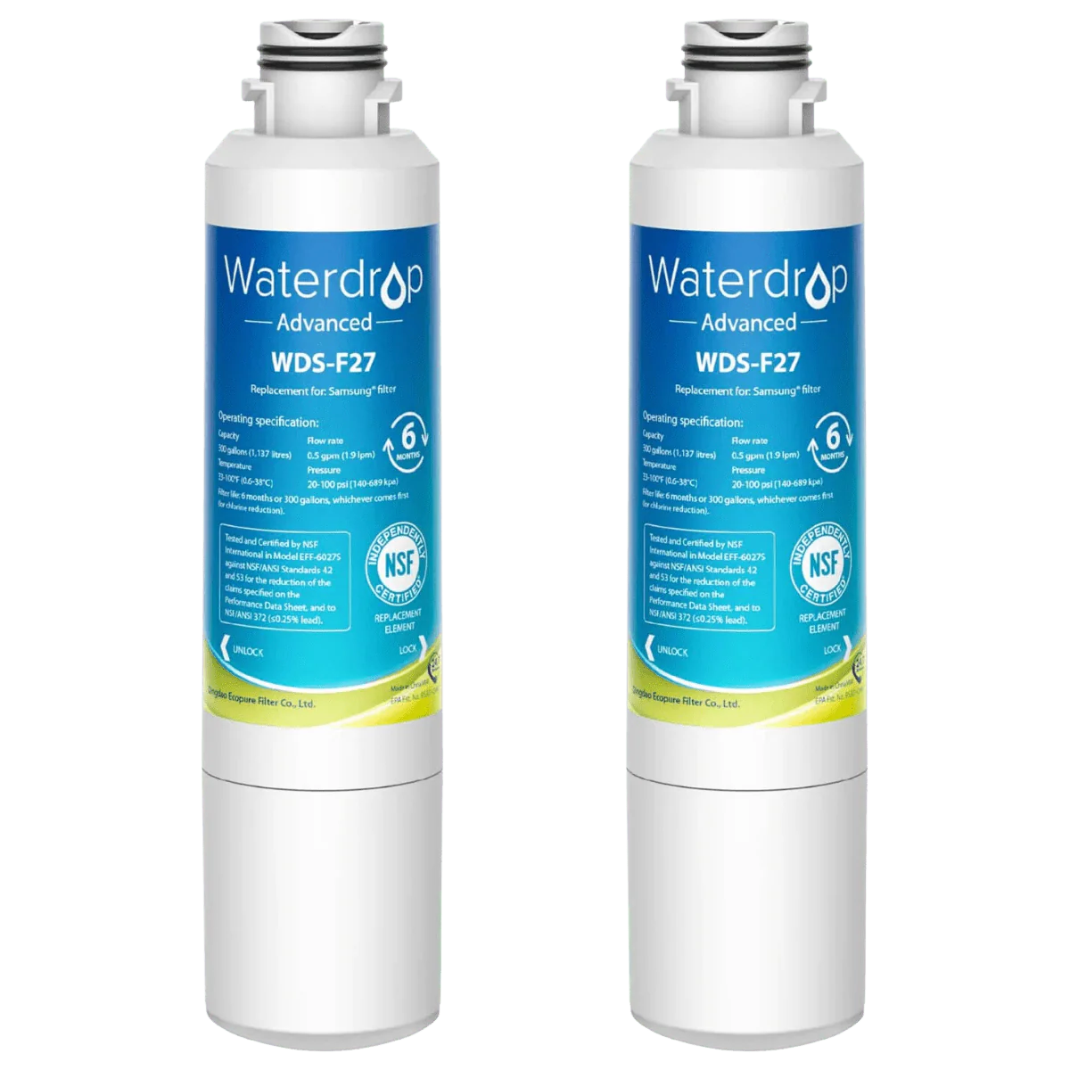Waterdrop WDS-F27 Replacement for Samsung HAF-CIN/EXP Refrigerator Water Filter - Image 8