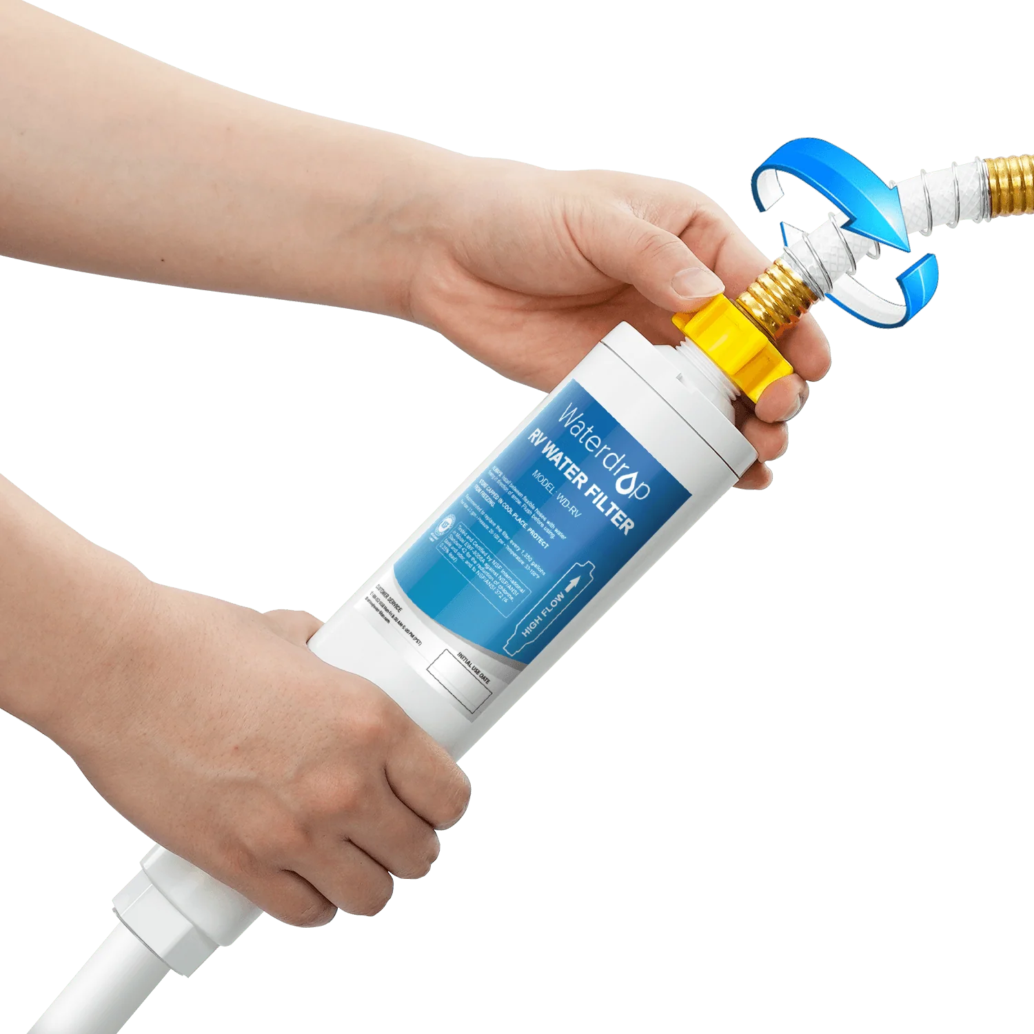 RV Water Filter | RV Inline Water Filter with Flexible Hose Protector - Image 4
