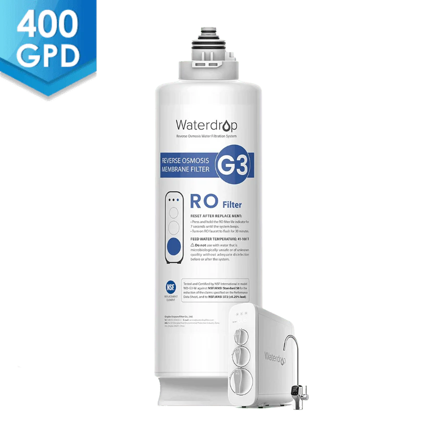 Waterdrop G3 RO System Replacement Filters - 400GPD - Image 4