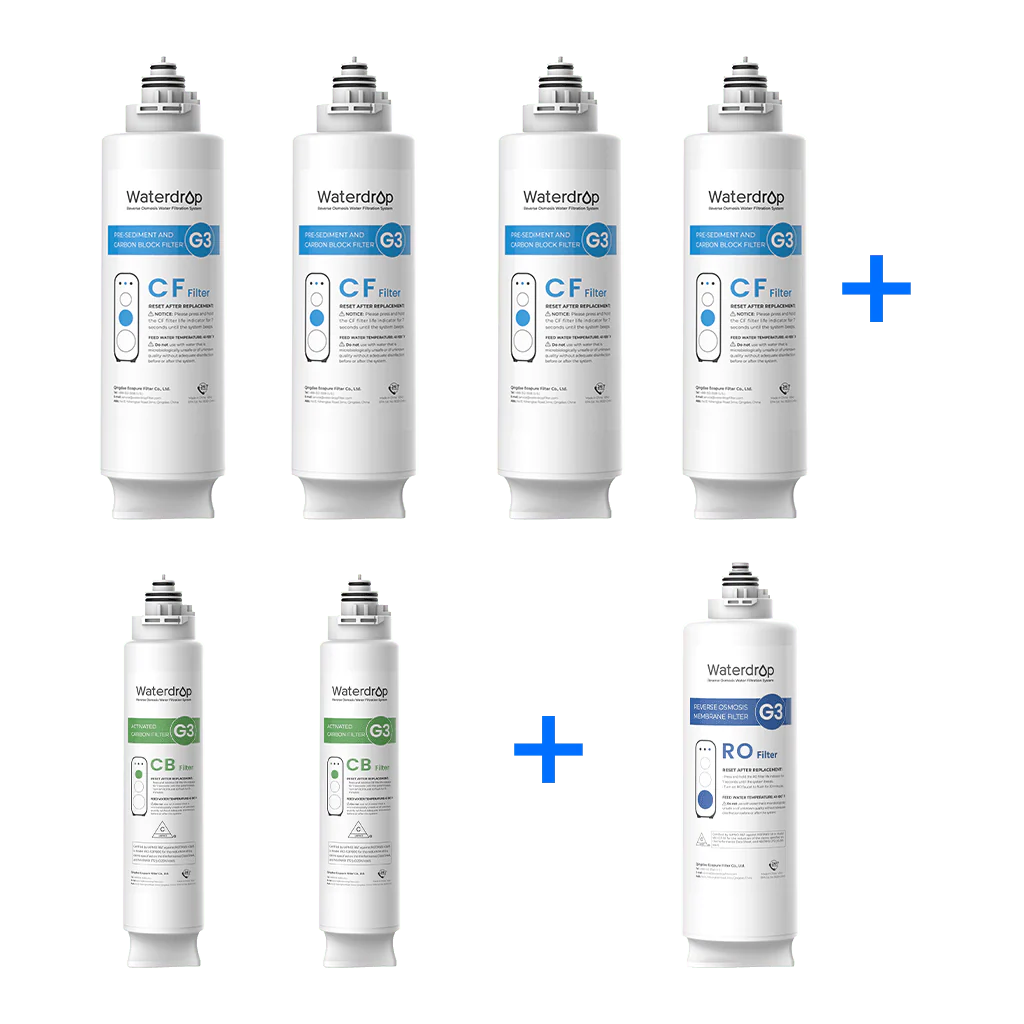 Waterdrop G3 RO System Replacement Filters - 400GPD - Image 7