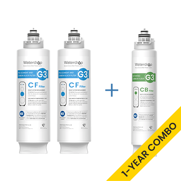Waterdrop G3 RO System Replacement Filters - 400GPD - Image 9
