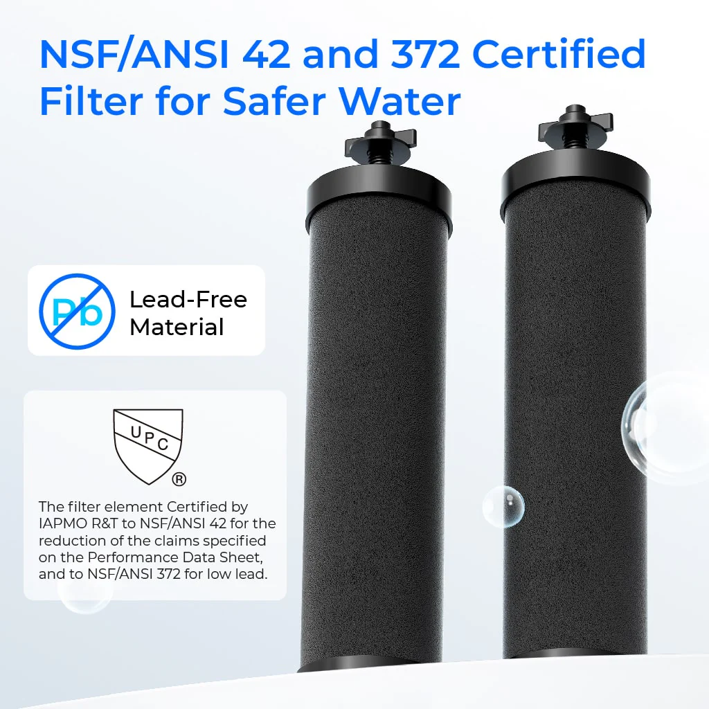 Waterdrop 2.25-gallon King Tank Gravity Water Filter System, Without Stand - Image 5