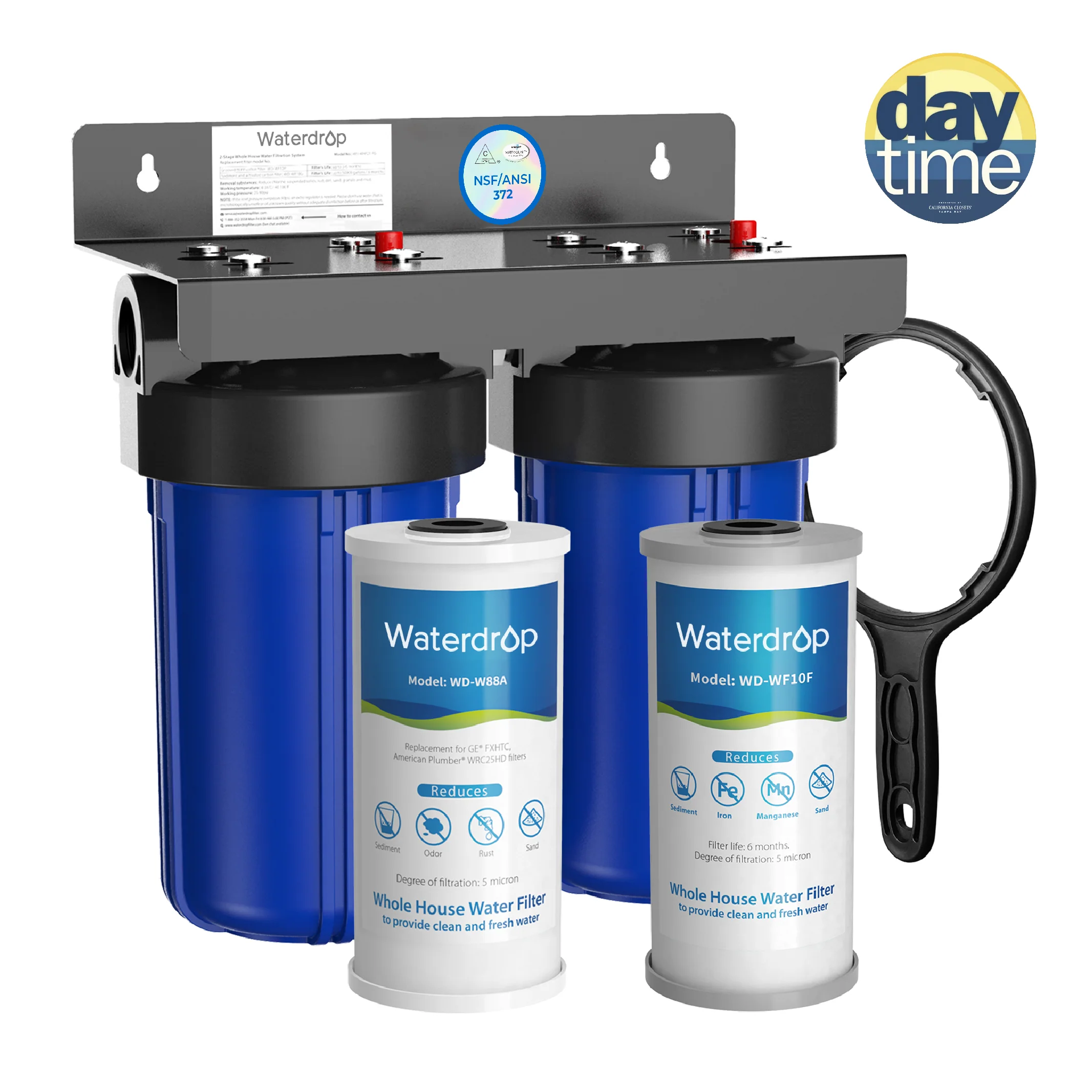Waterdrop 2-Stage Whole House Water Filter System Reduce Iron&Manganese - Image 11