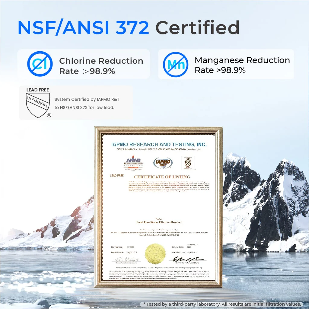 Waterdrop 2-Stage Whole House Water Filter System Reduce Iron&Manganese - Image 5